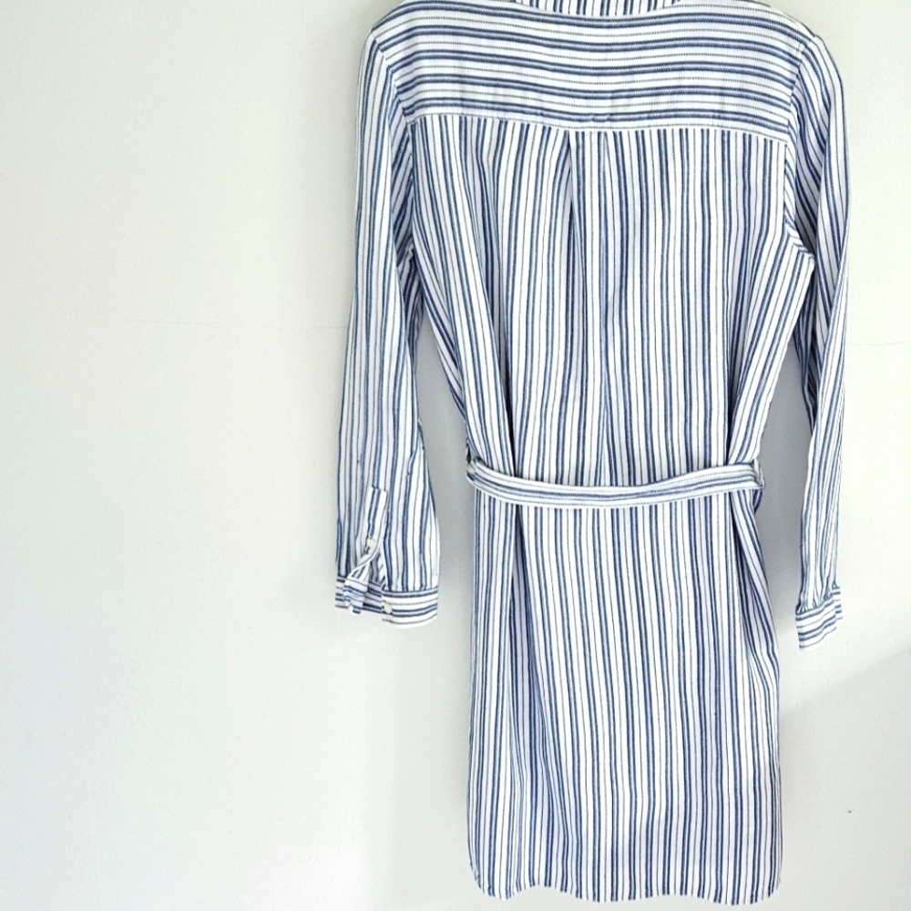 J. Crew Stripe Long sleeve dress - Picture 2 of 4